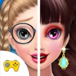 Logo of Ugly to Pretty Fashion Girl Makeup Dressup android Application 